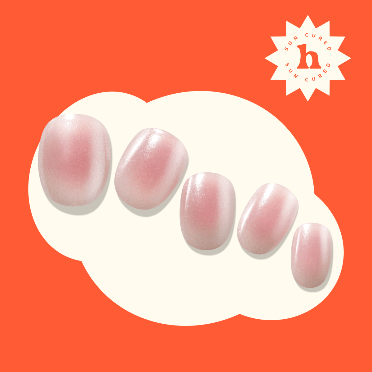 Hey, Bubble Blush - Heyhae - sun sured gel nail stickers