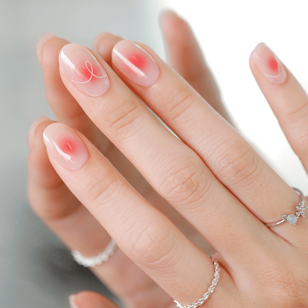 Hey, Make Me Blush - Heyhae - sun sured gel nail stickers