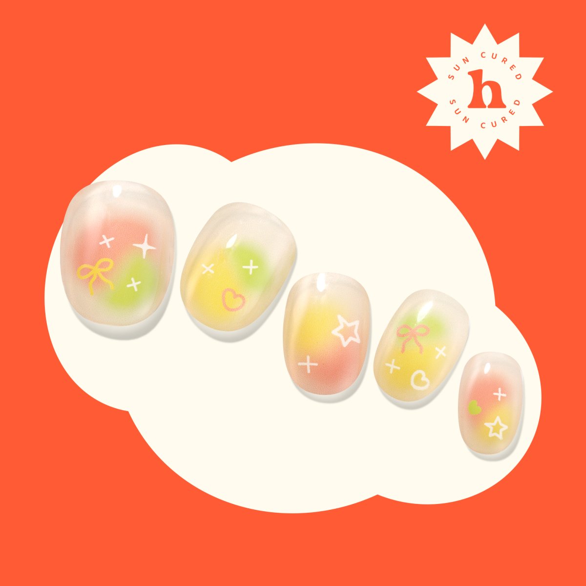 Hey, You're So Radiant - Heyhae - sun sured gel nail stickers