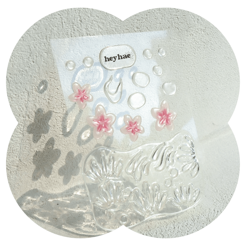 Seaside Dew Drops - Heyhae - sun sured gel nail stickers