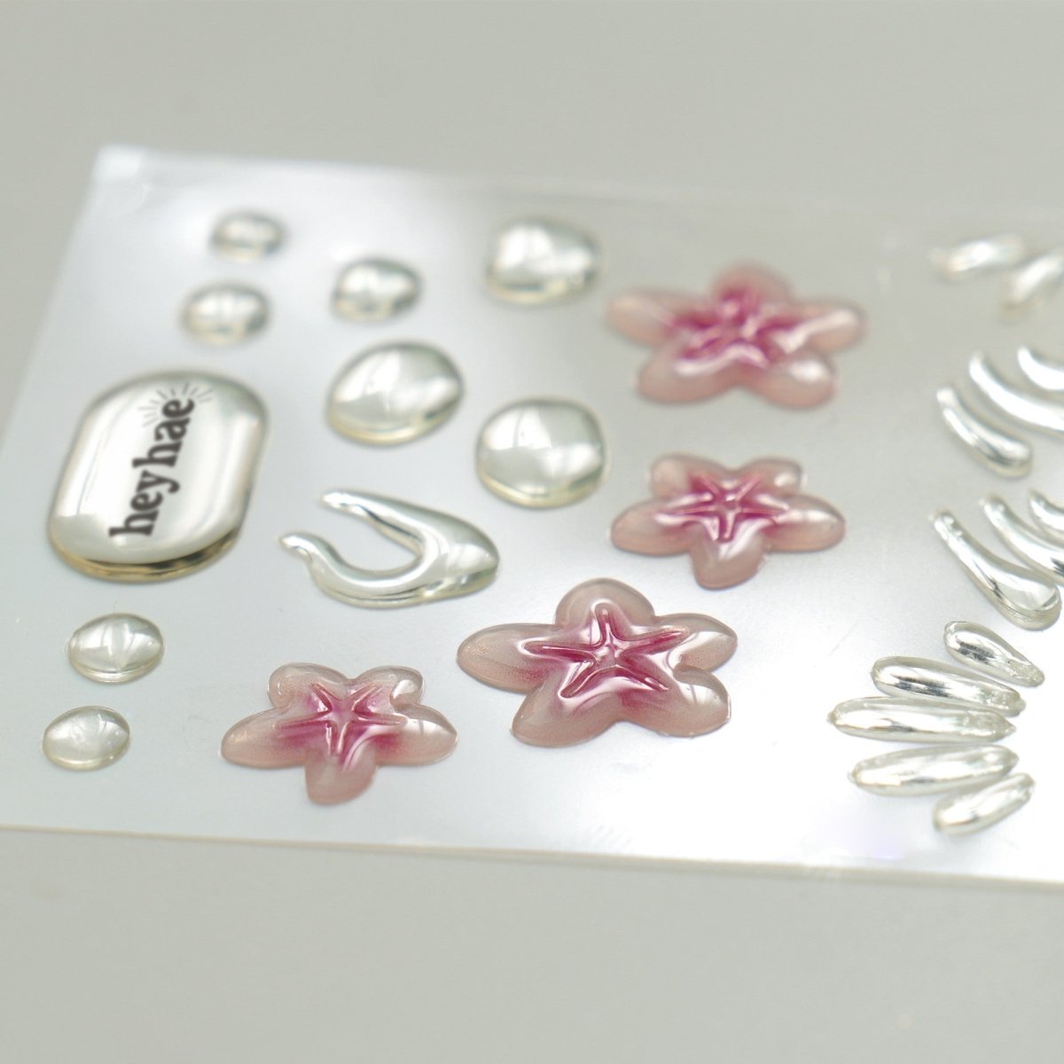 Seaside Dew Drops - Heyhae - sun sured gel nail stickers