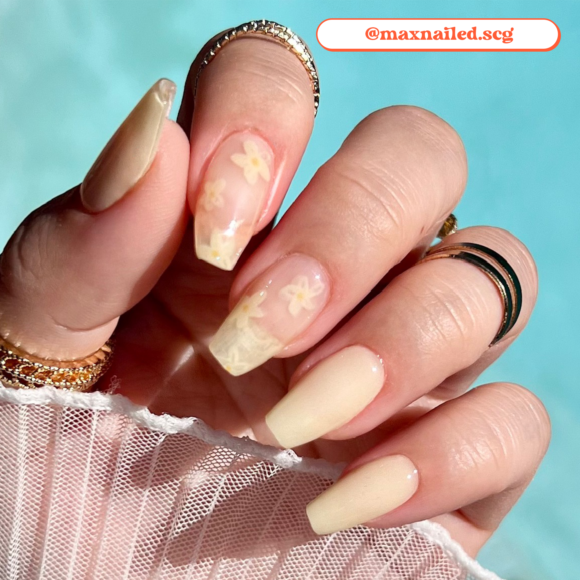 Let's Catch Some Rays Gel Nails Design