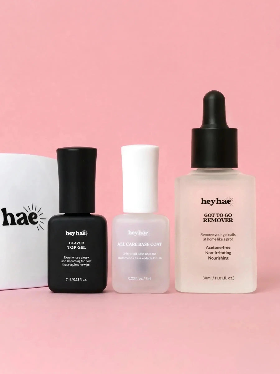 All Care Nail Prep & Finish Set (Free LED Lamp) - Heyhae - sun sured gel nail stickers