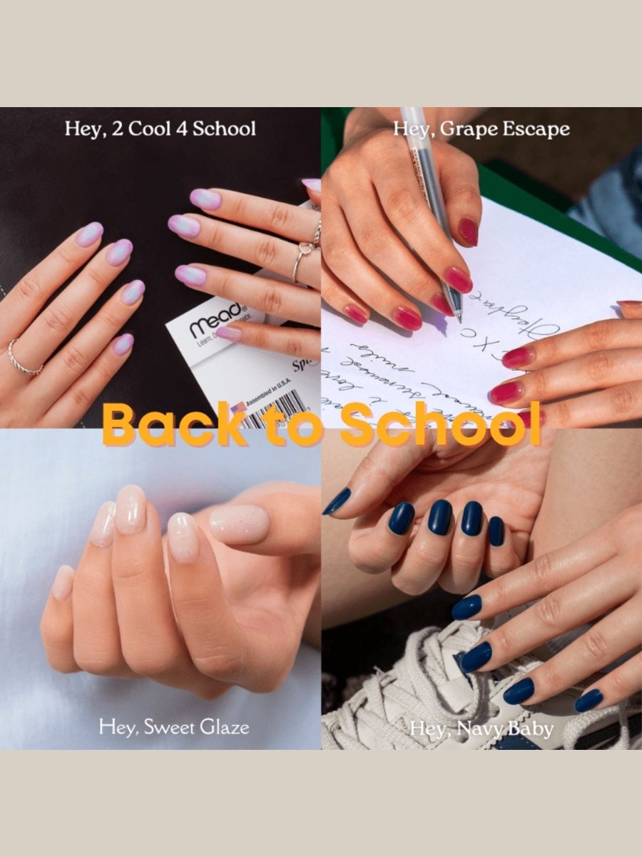 Back to School - Heyhae - sun sured gel nail stickers