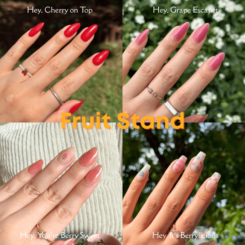 Fruit Stand - Heyhae - sun sured gel nail stickers