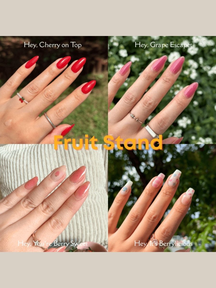 Fruit Stand - Heyhae - sun sured gel nail stickers