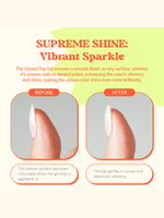 Glazed Top Gel - Heyhae - sun sured gel nail stickers