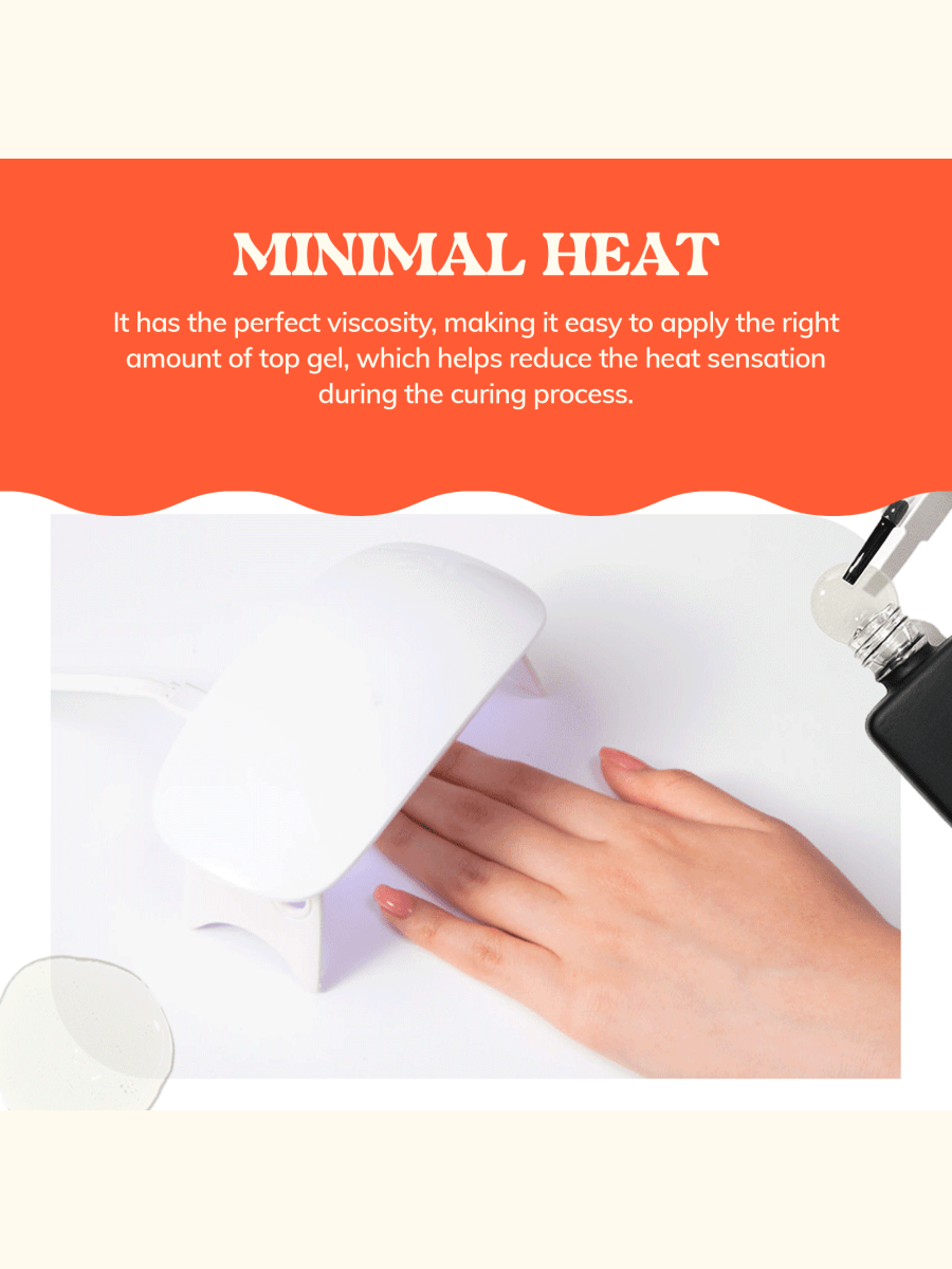 Glazed Top Gel - Heyhae - sun sured gel nail stickers