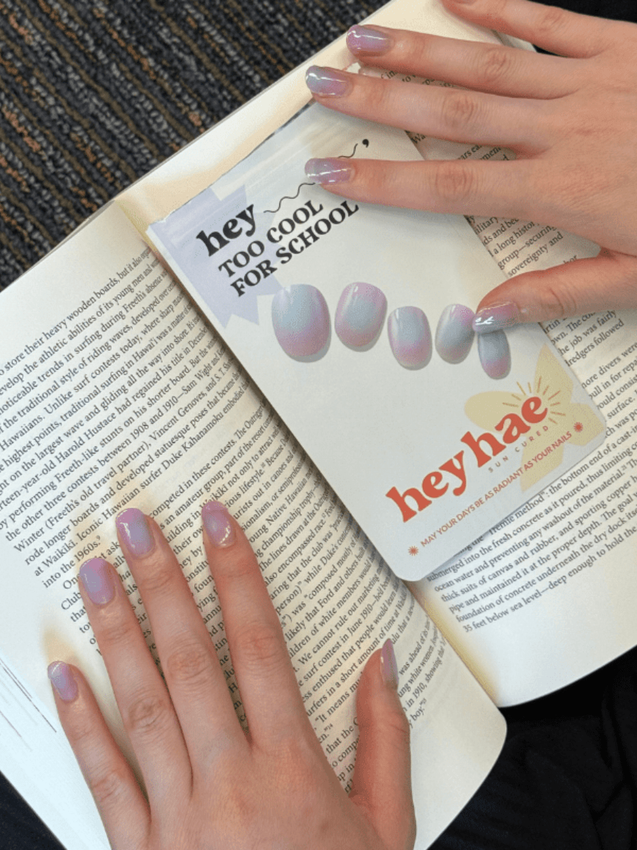 Hey, 2 Cool 4 School - Heyhae - sun sured gel nail stickers