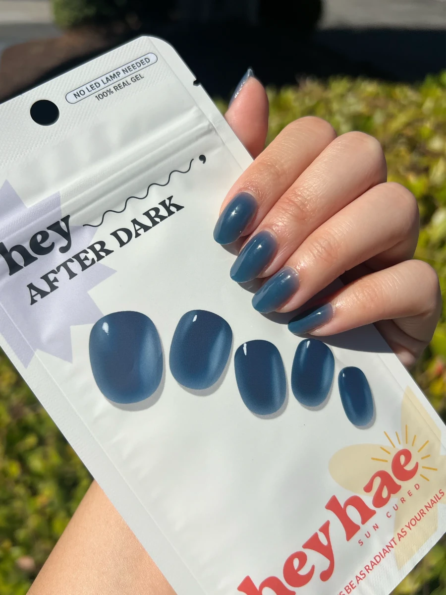 Hey, After Dark - Heyhae - sun sured gel nail stickers