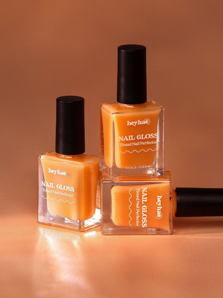 Hey, Apricot Glow Nail Gloss - Heyhae - sun sured gel nail stickers