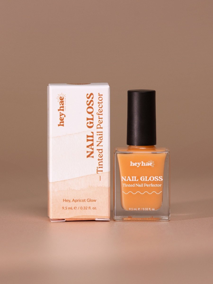 Hey, Apricot Glow Nail Gloss - Heyhae - sun sured gel nail stickers