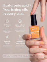 Hey, Apricot Glow Nail Gloss - Heyhae - sun sured gel nail stickers