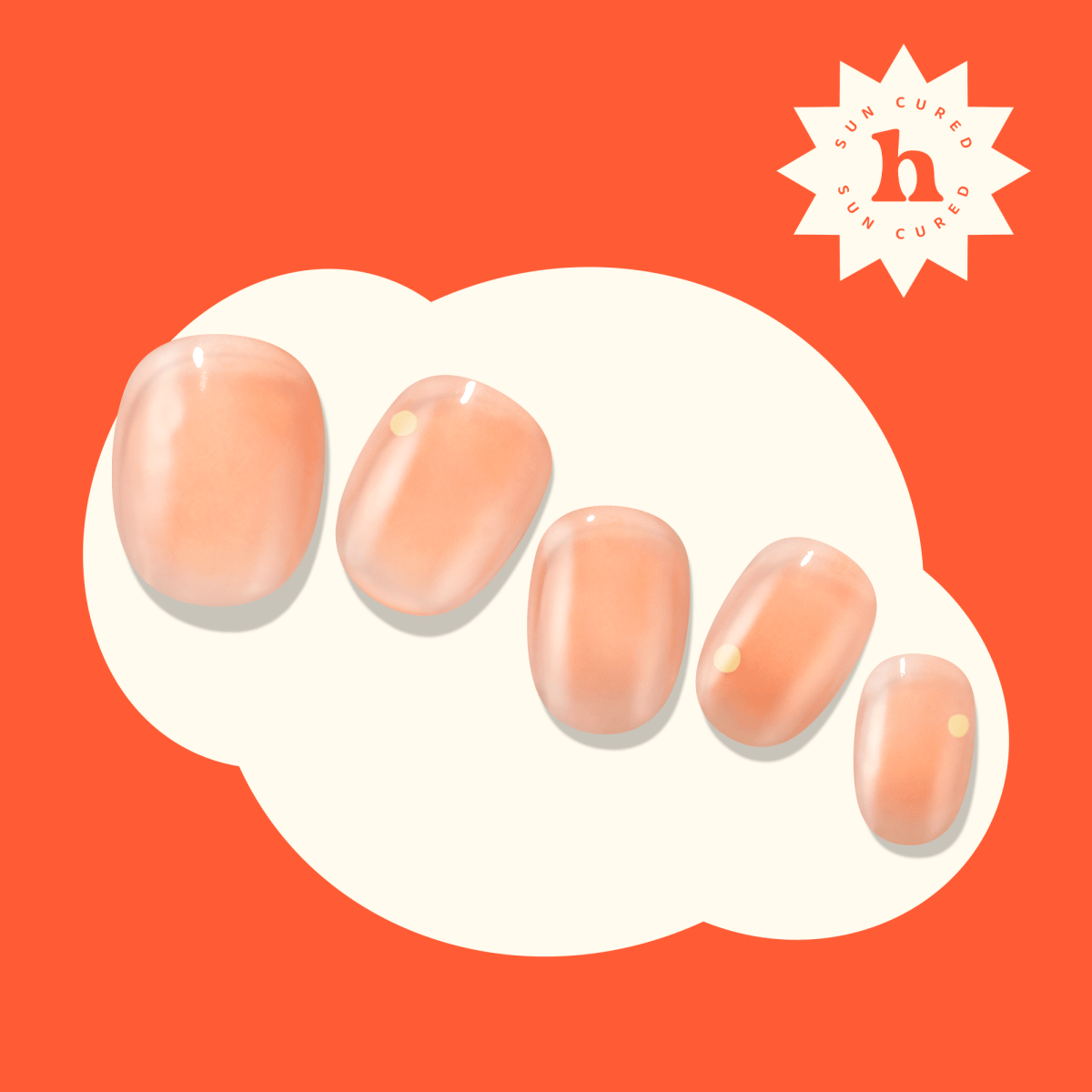 Hey, Apricot Syrup - Heyhae - sun sured gel nail stickers