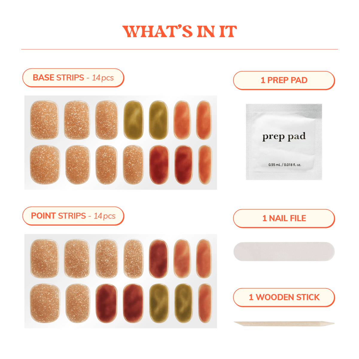 Hey, Autumn Haze - Heyhae - sun sured gel nail stickers