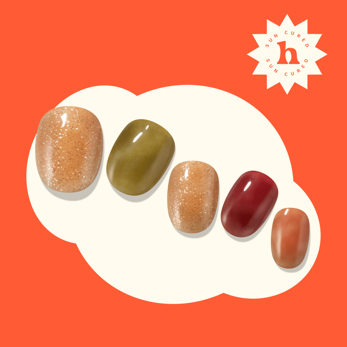 Hey, Autumn Haze - Heyhae - sun sured gel nail stickers