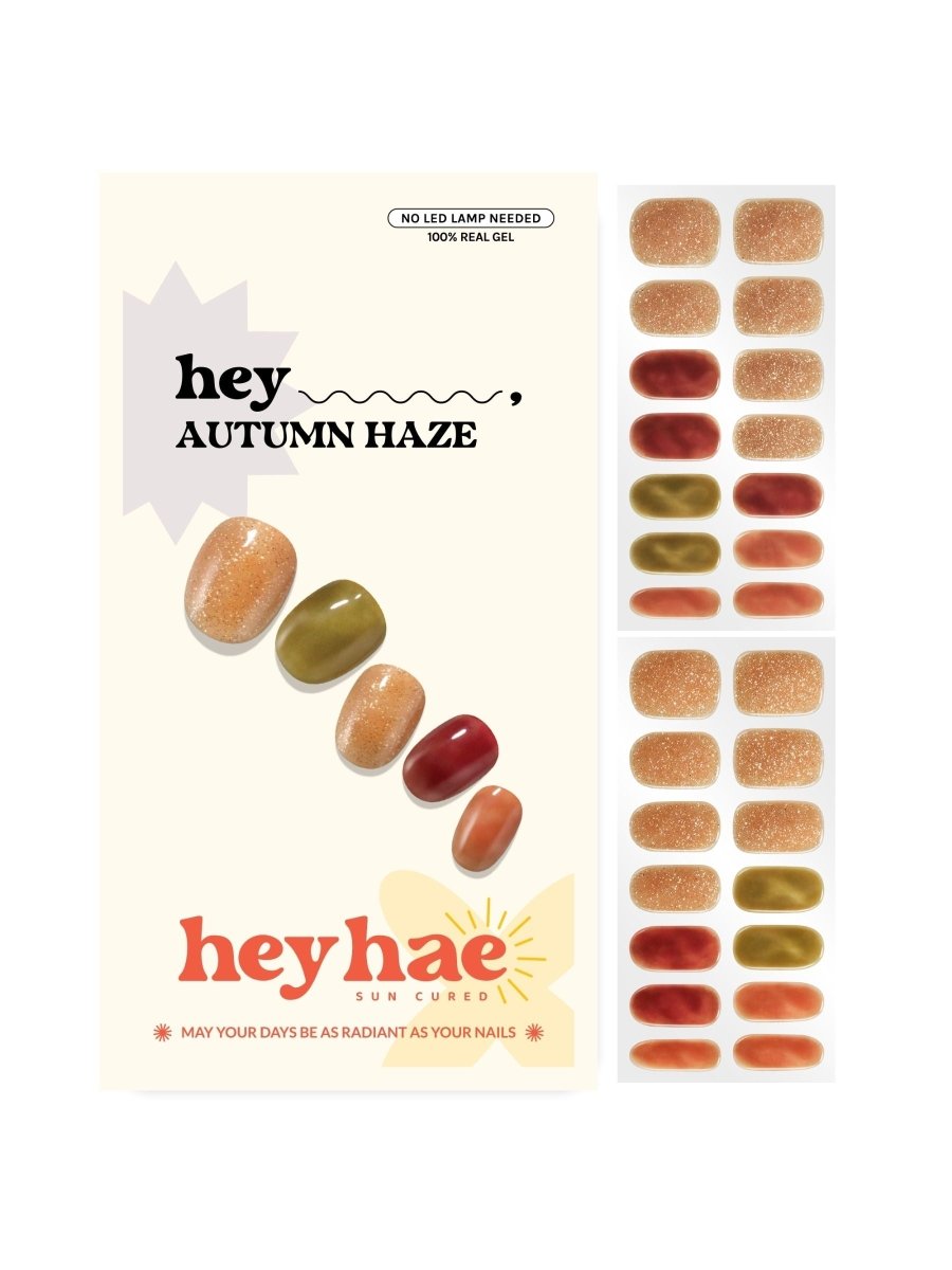 Hey, Autumn Haze - Heyhae - sun sured gel nail stickers