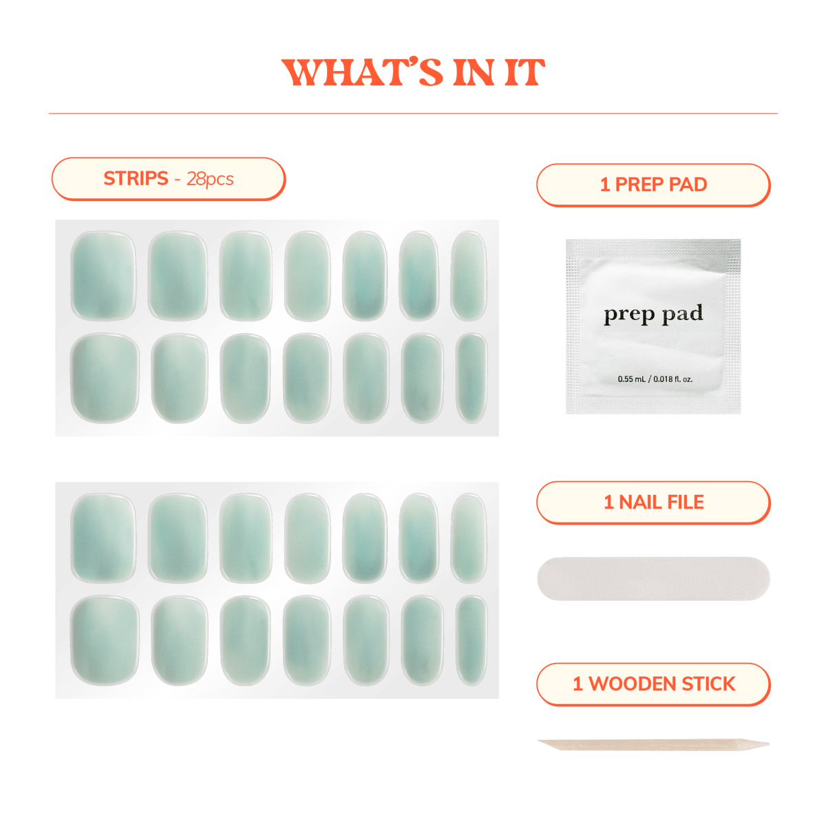 Hey, Baby Breeze - Heyhae - sun sured gel nail stickers