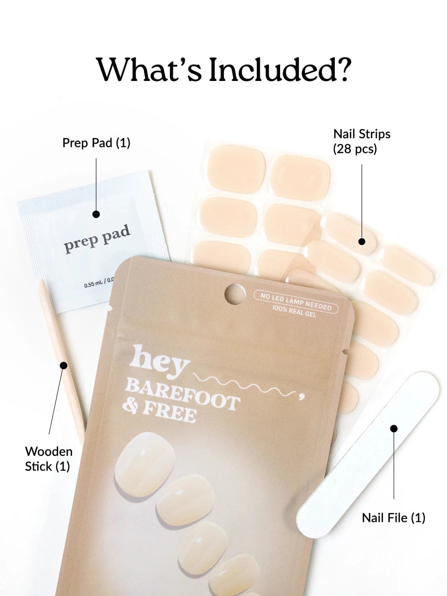 Hey, Barefoot & Free - Heyhae - sun sured gel nail stickers