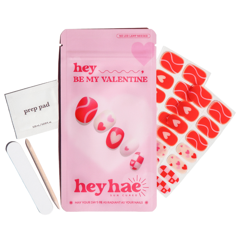 Hey, Be My Valentine - Heyhae - sun sured gel nail stickers