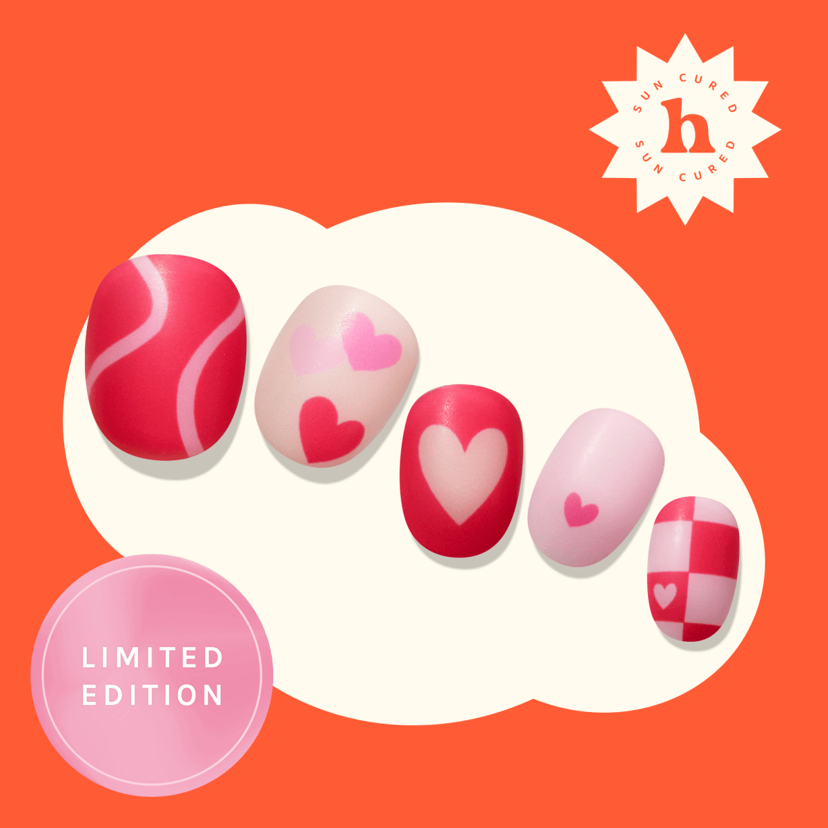 Hey, Be My Valentine - Heyhae - sun sured gel nail stickers