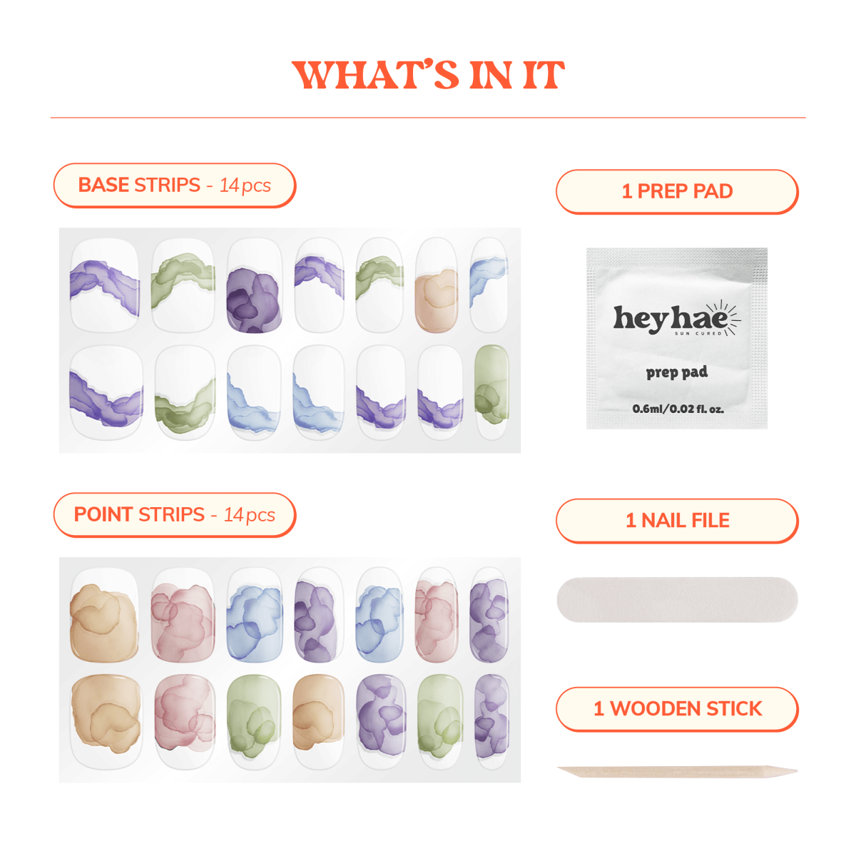Hey, Be Ready By 11 - Heyhae - sun sured gel nail stickers