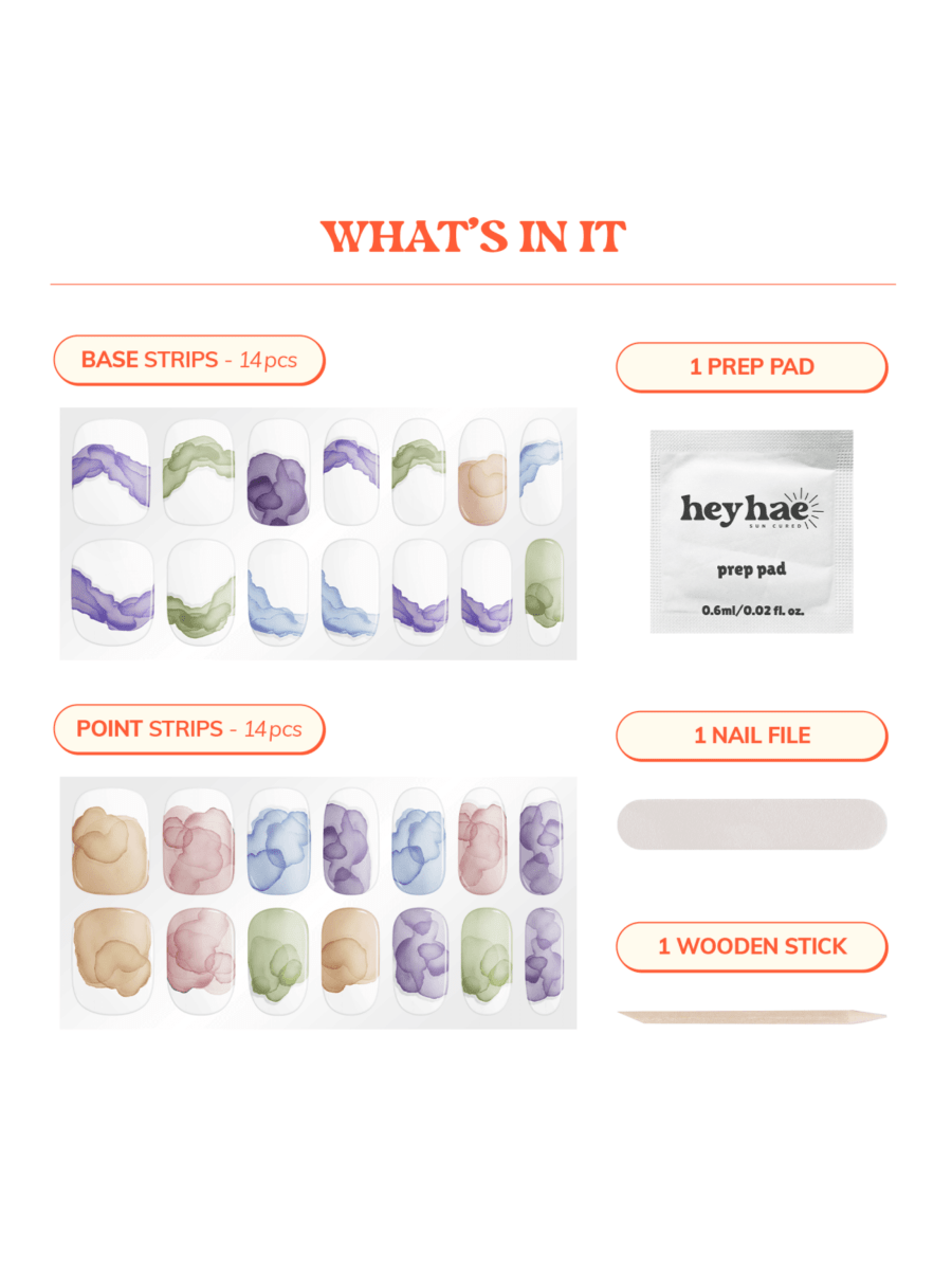 Hey, Be Ready By 11 - Heyhae - sun sured gel nail stickers