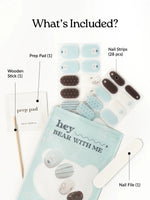 Hey, Bear With Me - Heyhae - sun sured gel nail stickers