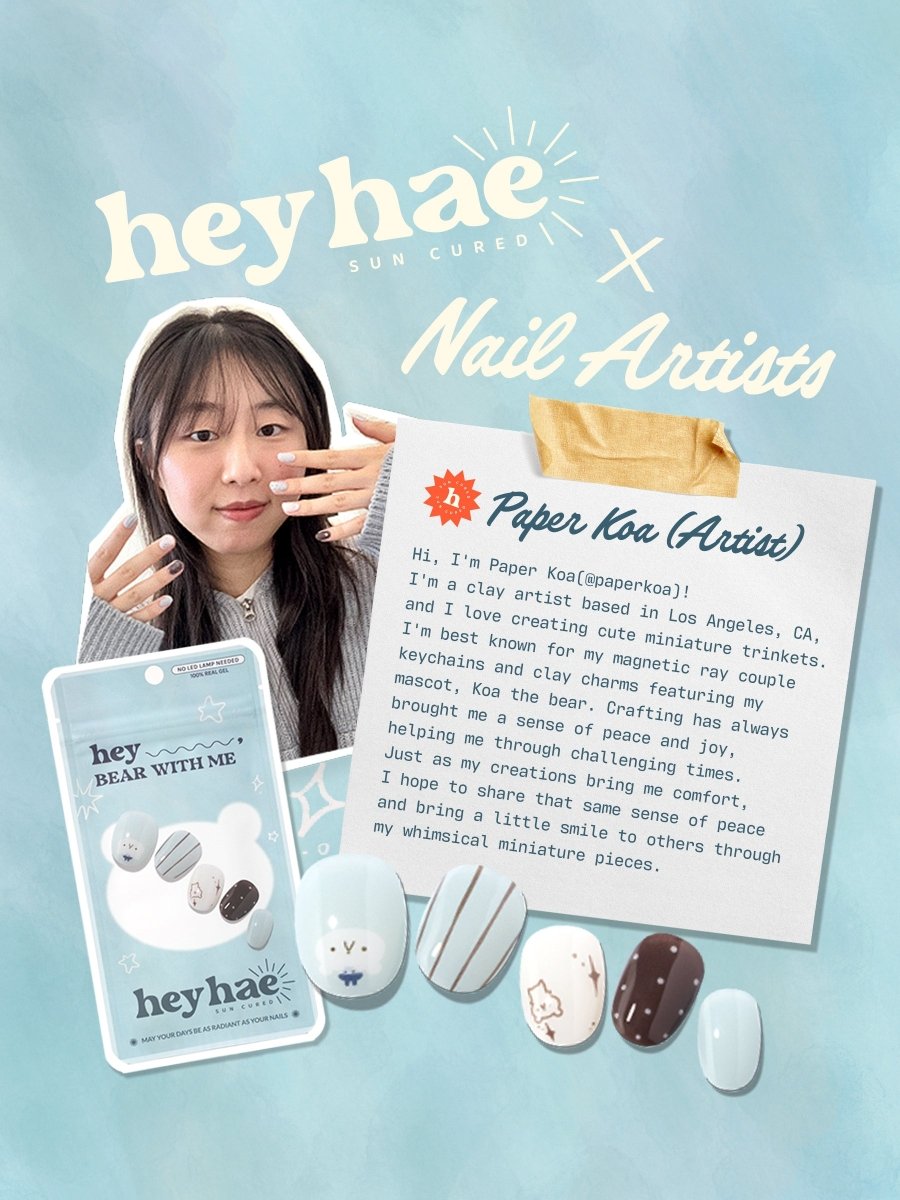 Hey, Bear With Me - Heyhae - sun sured gel nail stickers