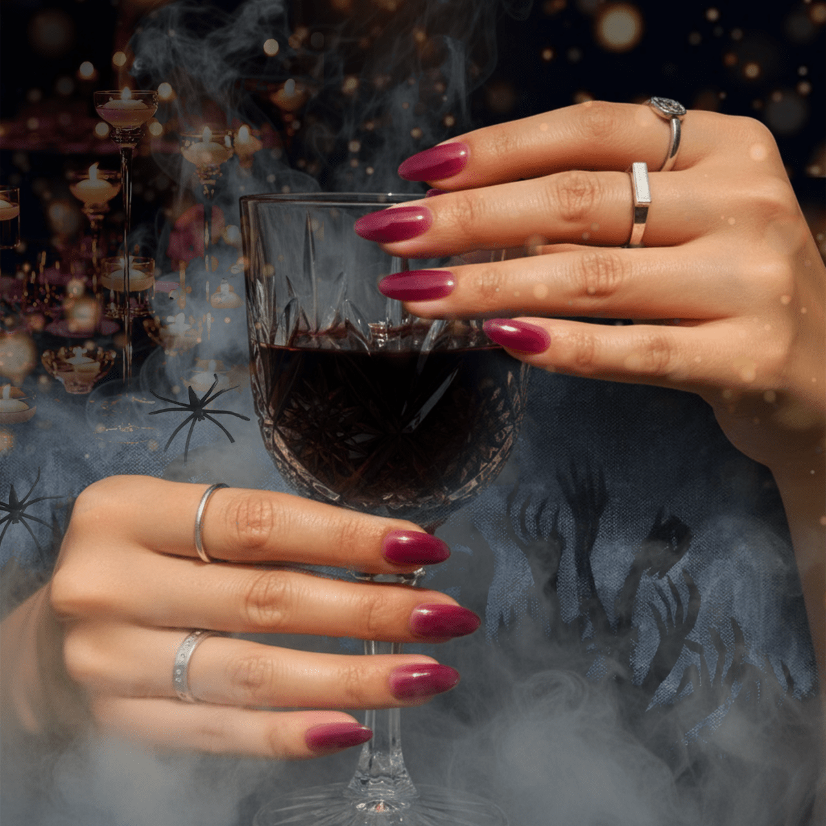 Hey, Berry Bold - Heyhae - sun sured gel nail stickers