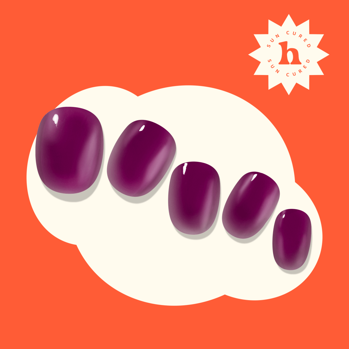 Hey, Berry Bold - Heyhae - sun sured gel nail stickers