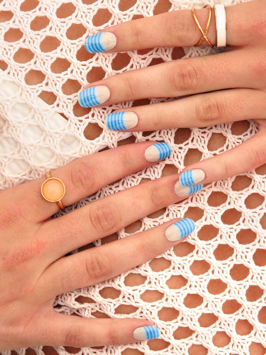 Hey, Blue Feels Right - Heyhae - sun sured gel nail stickers