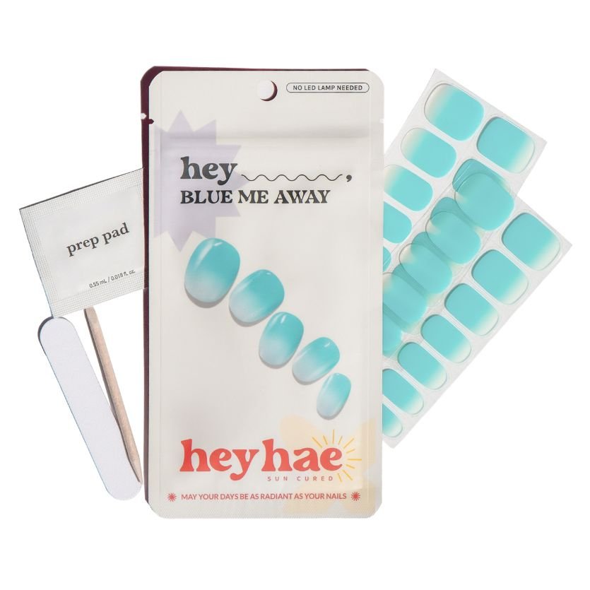Hey, Blue Me Away - Heyhae - sun sured gel nail stickers