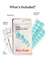 Hey, Blue Me Away - Heyhae - sun sured gel nail stickers