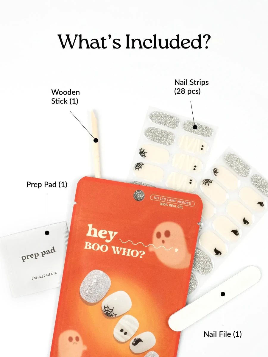 Hey, Boo Who? - Heyhae - sun sured gel nail stickers