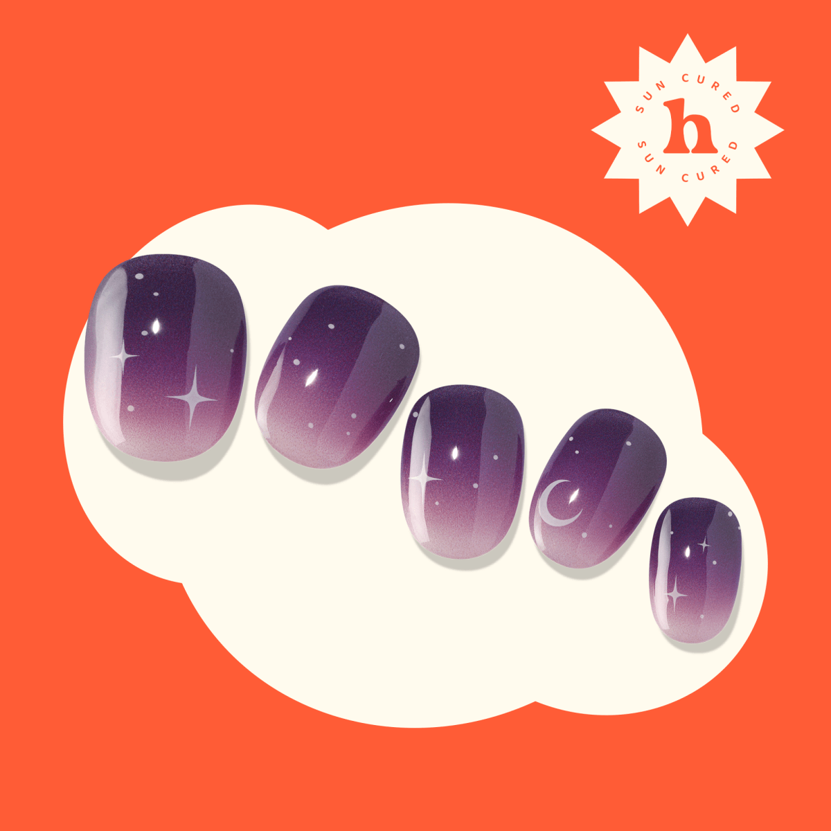 Hey, Born To Shine - Heyhae - sun sured gel nail stickers