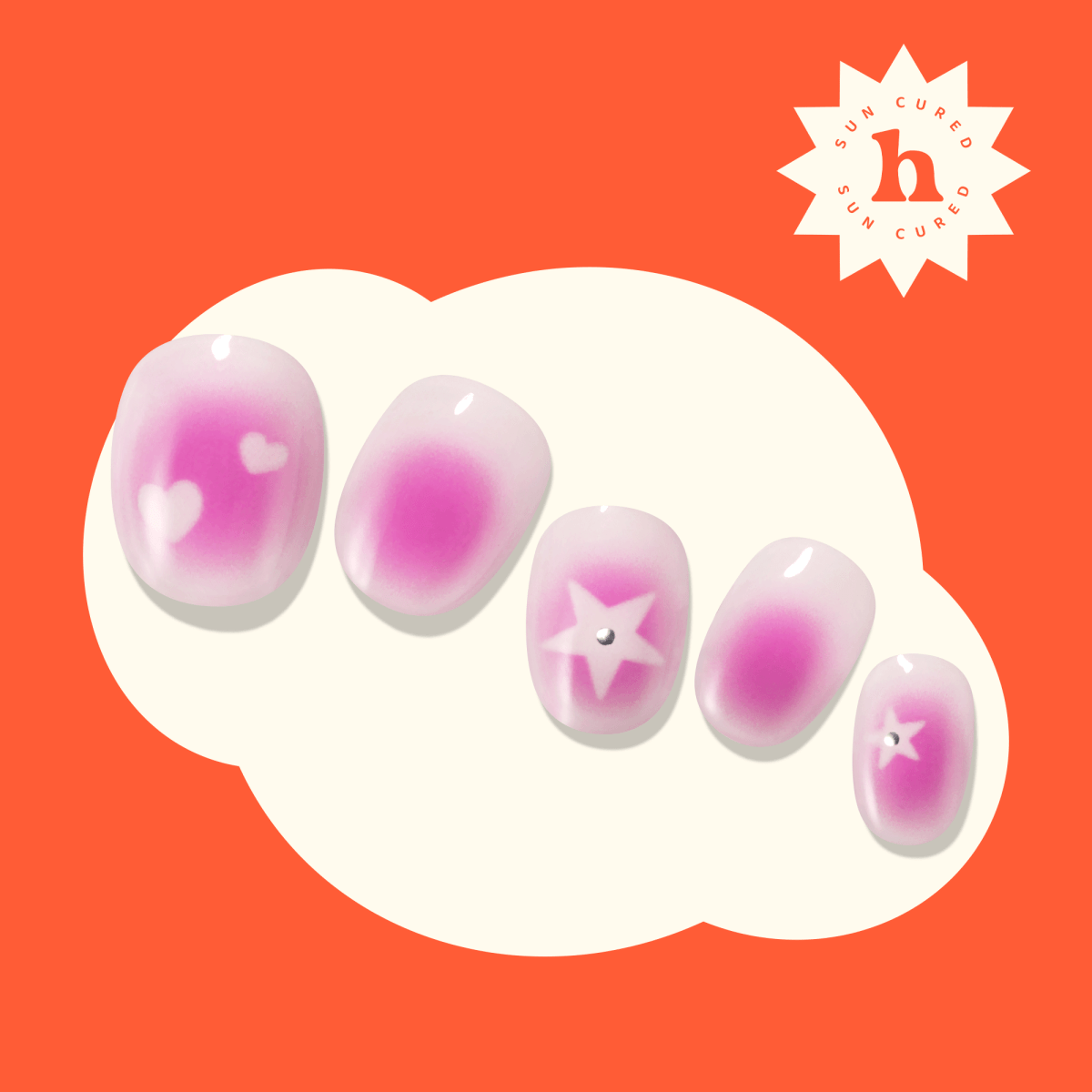 Hey, Born to Sparkle - Heyhae - sun sured gel nail stickers