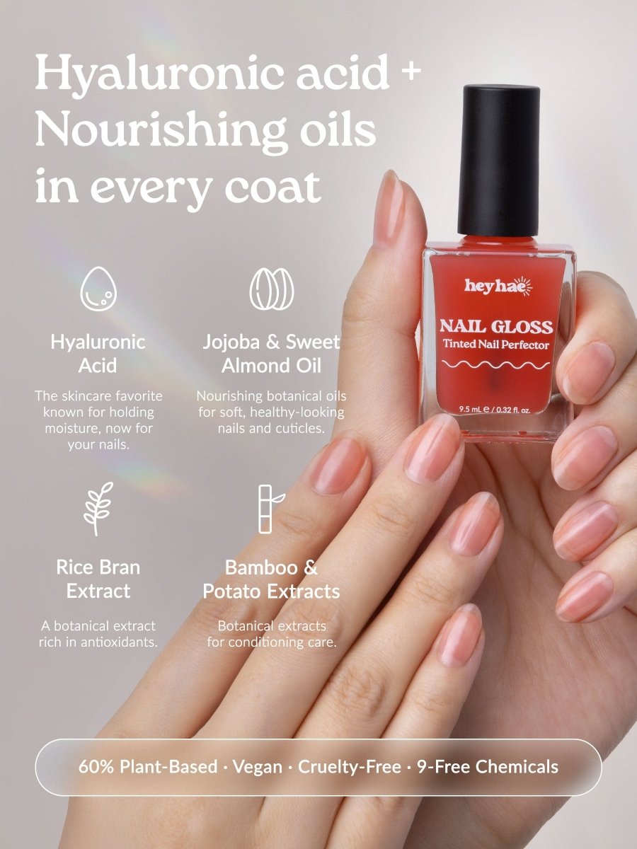 Hey, California Poppy Nail Gloss - Heyhae - sun sured gel nail stickers