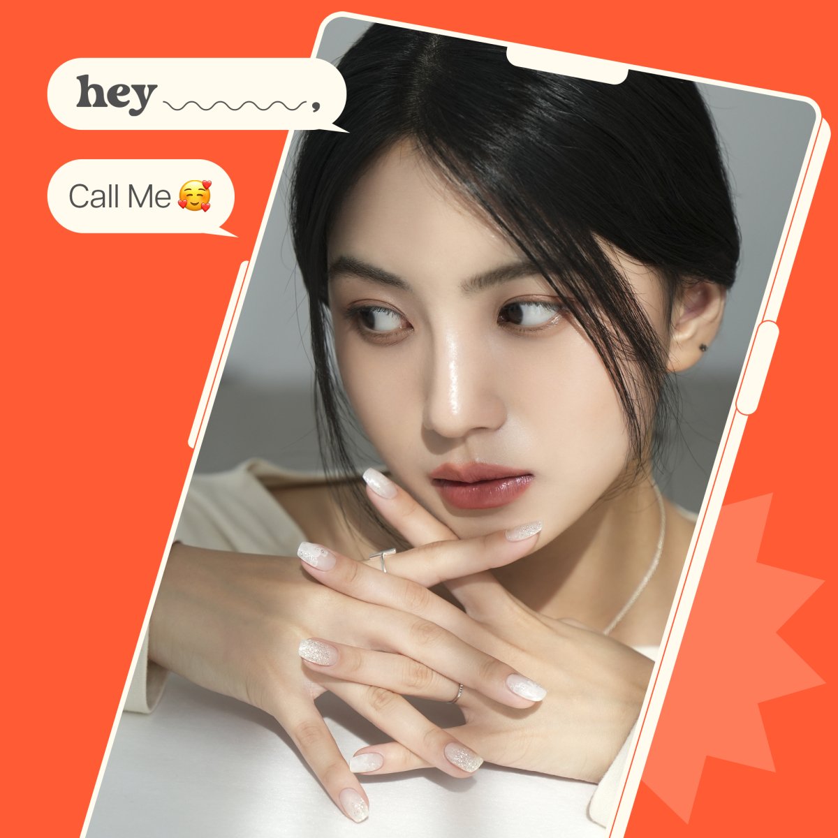 Hey, Call Me - Heyhae - sun sured gel nail stickers