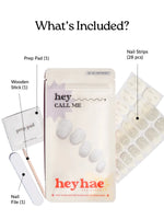 Hey, Call Me - Heyhae - sun sured gel nail stickers