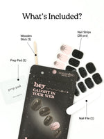 Hey, Caught in your web - Heyhae - sun sured gel nail stickers