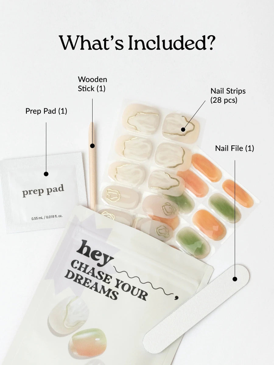 Hey, Chase Your Dreams - Heyhae - sun sured gel nail stickers