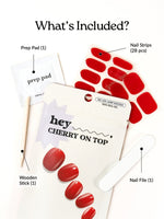 Hey, Cherry on Top - Heyhae - sun sured gel nail stickers