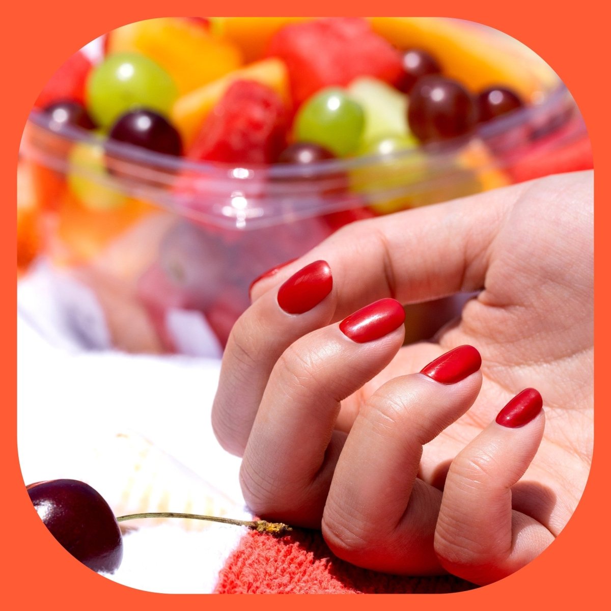 Hey, Cherry on Top - Heyhae - sun sured gel nail stickers