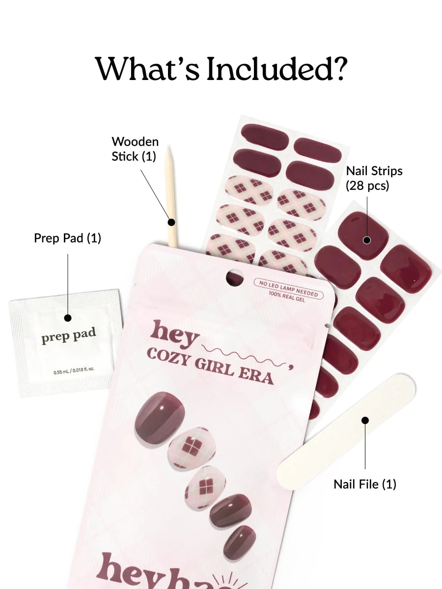 Hey, Cozy Girl Era - Heyhae - sun sured gel nail stickers
