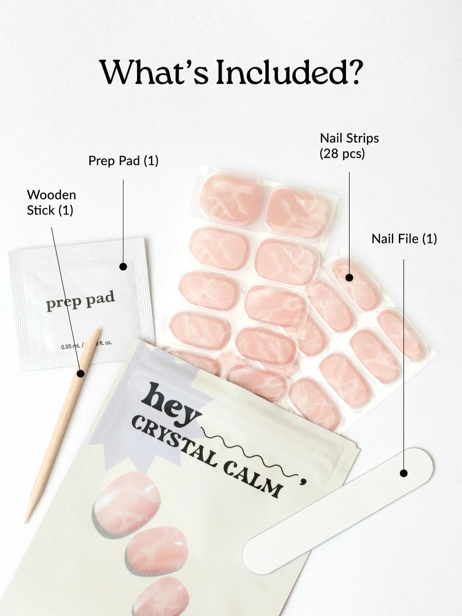 Hey, Crystal Calm - Heyhae - sun sured gel nail stickers