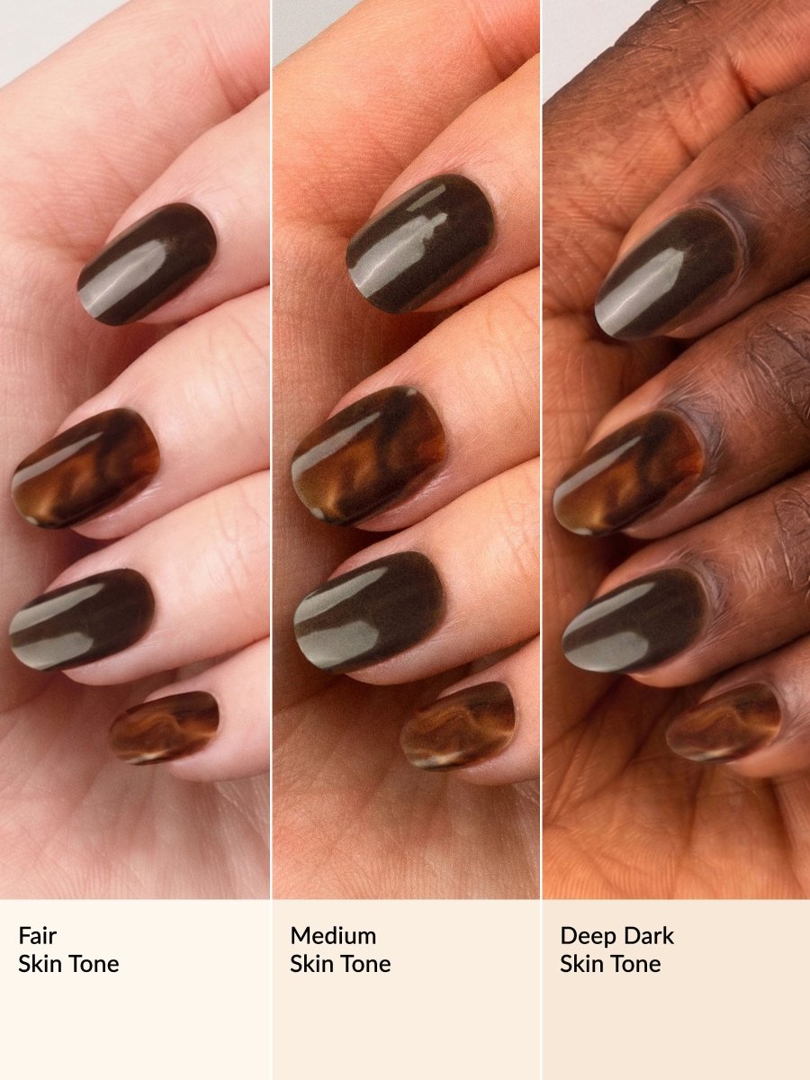 Hey, Dark But Sweet - Heyhae - sun sured gel nail stickers