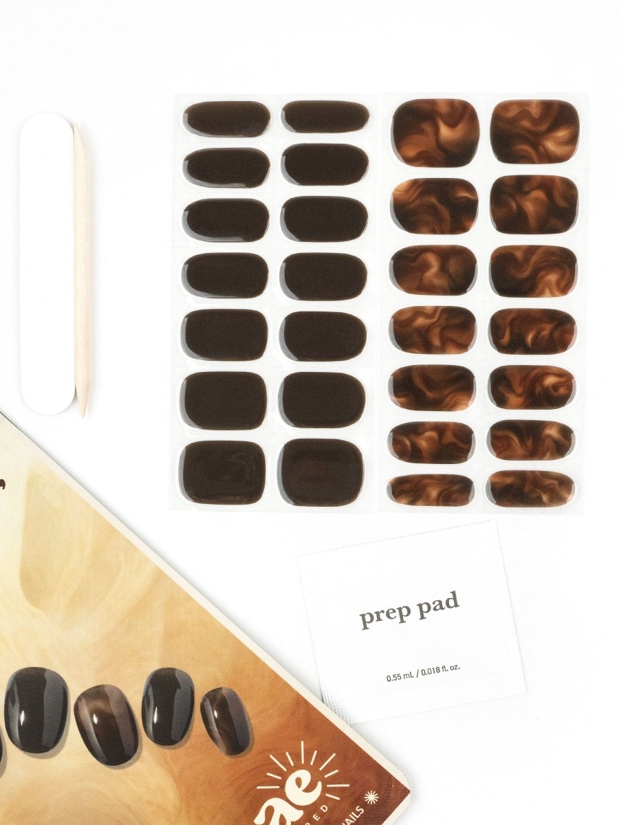 Hey, Dark But Sweet - Heyhae - sun sured gel nail stickers