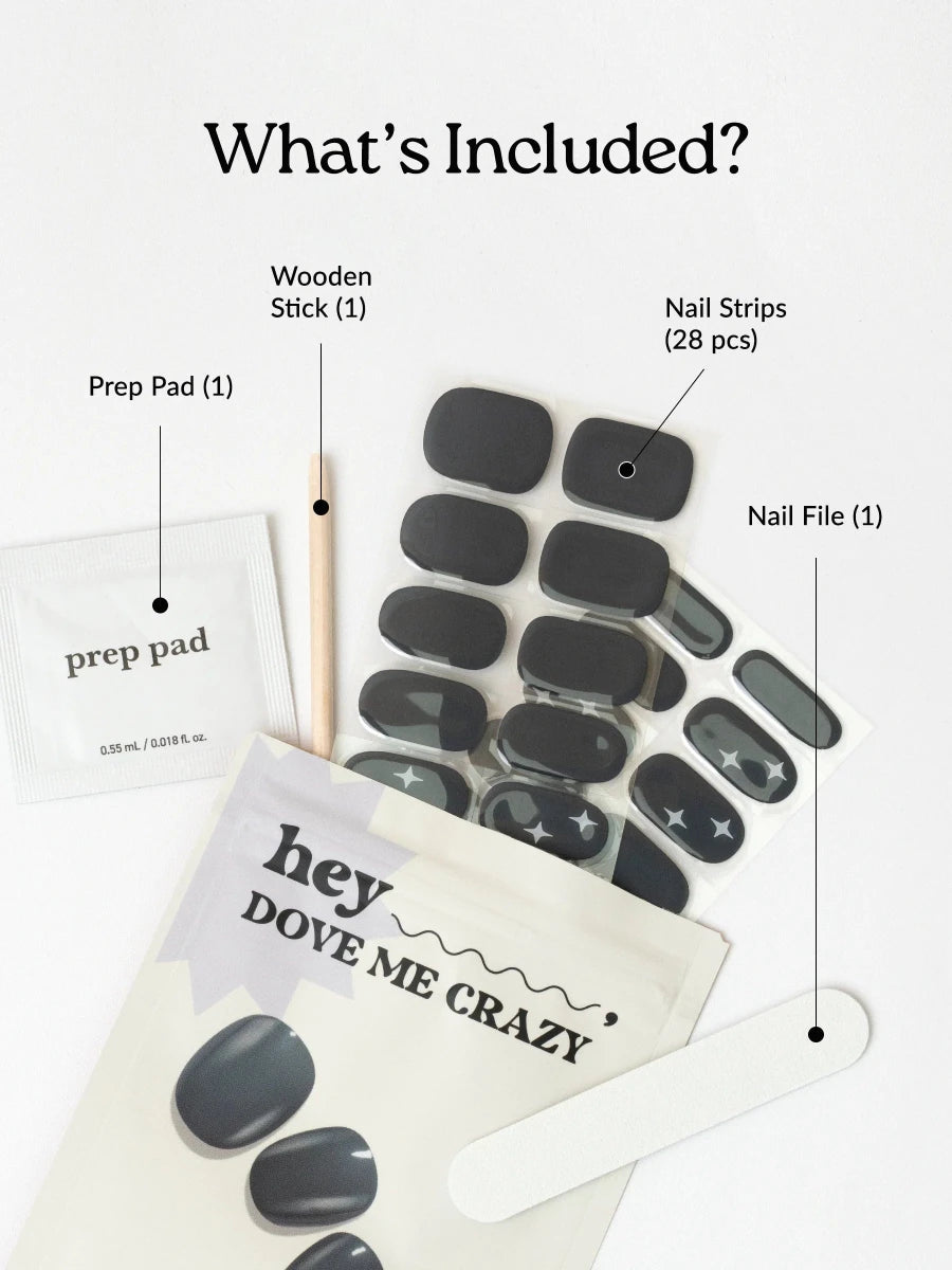 Hey, Dove me Crazy - Heyhae - sun sured gel nail stickers