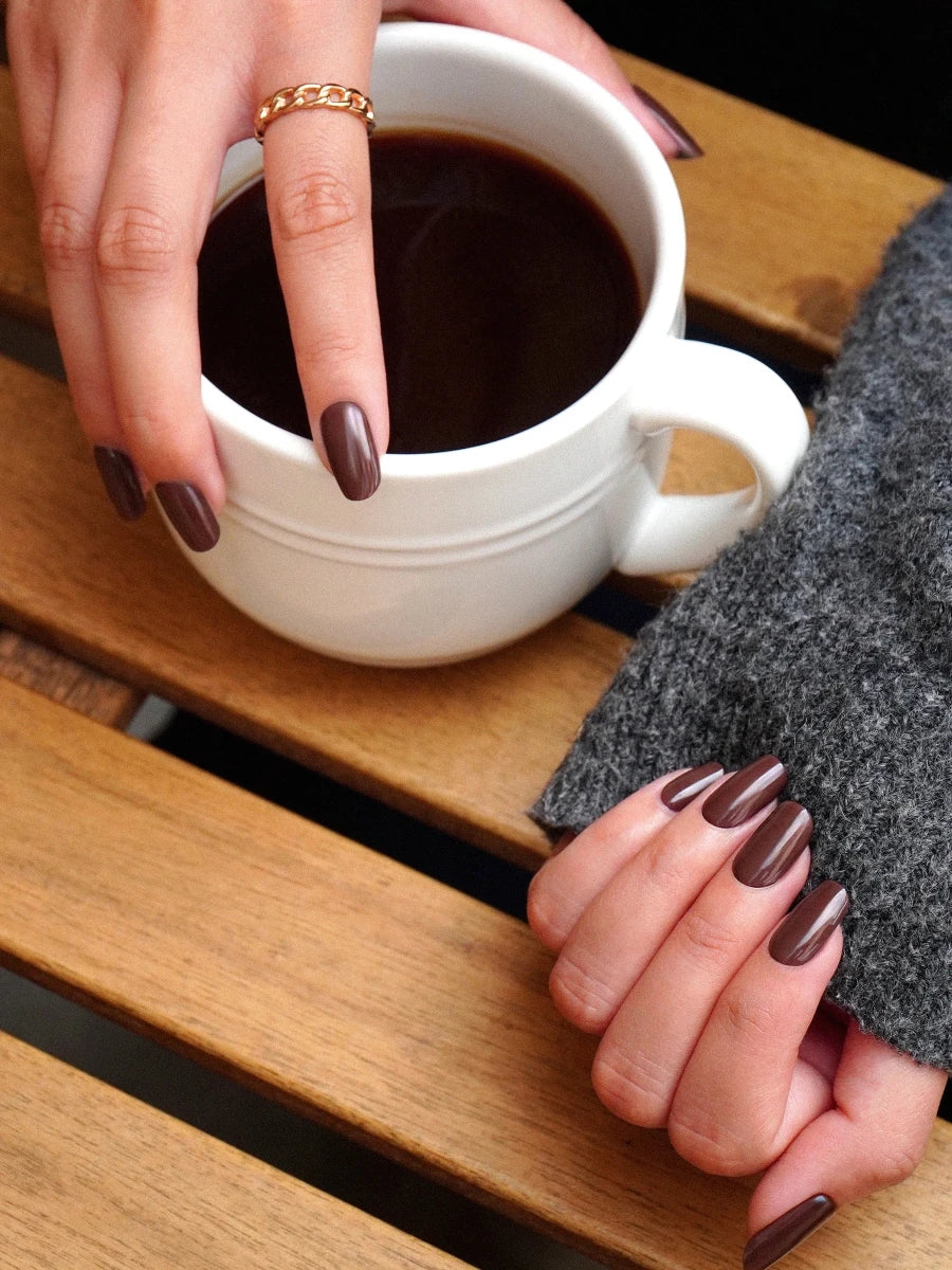 Hey, Espresso Yourself - Heyhae - sun sured gel nail stickers
